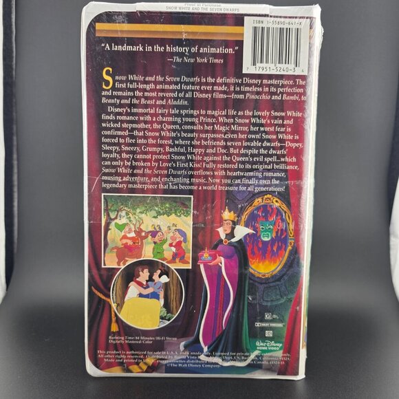 Disney Snow‎ White VHS Sealed NWT - Picture 2 of 7